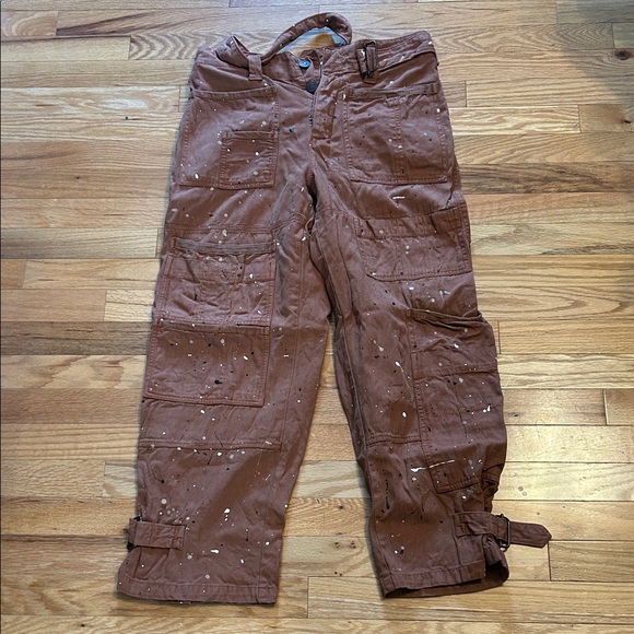 Free People Pants - Free People Painter Pants. Cargo style. Size 2. Copper color (pretty penny)